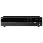 TOA A3512D Class D Mixer Amplifier, 120W with 2 zone, 5 inputs, selectable phantom power, 100V or 4 to 16 ohm outputs.