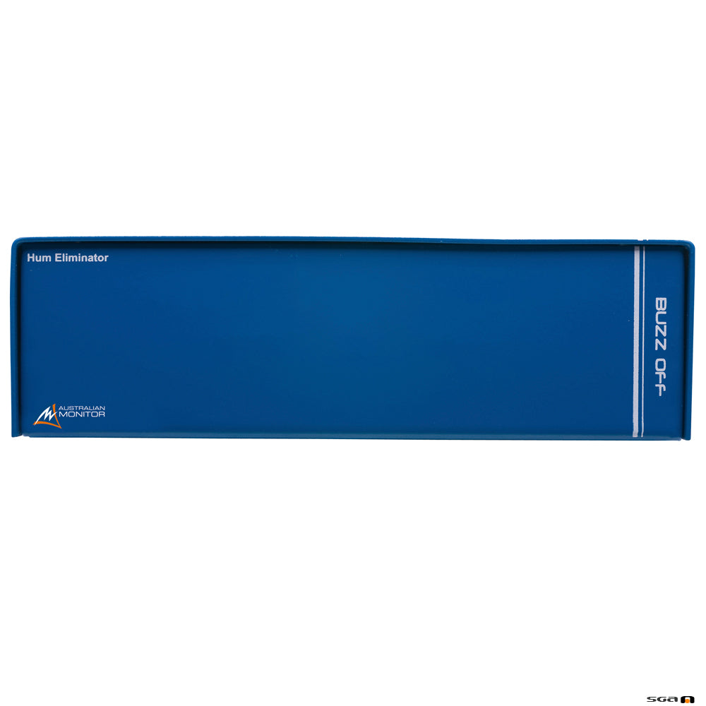 Australian Monitor BUZZOFF removes hum and noise from long cable runs. Balanced XLR and unbalanced RCA inputs and outputs per channel