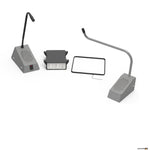 Contacta STS-K035-G-LH Curved Left Microphone Kit - Grey,