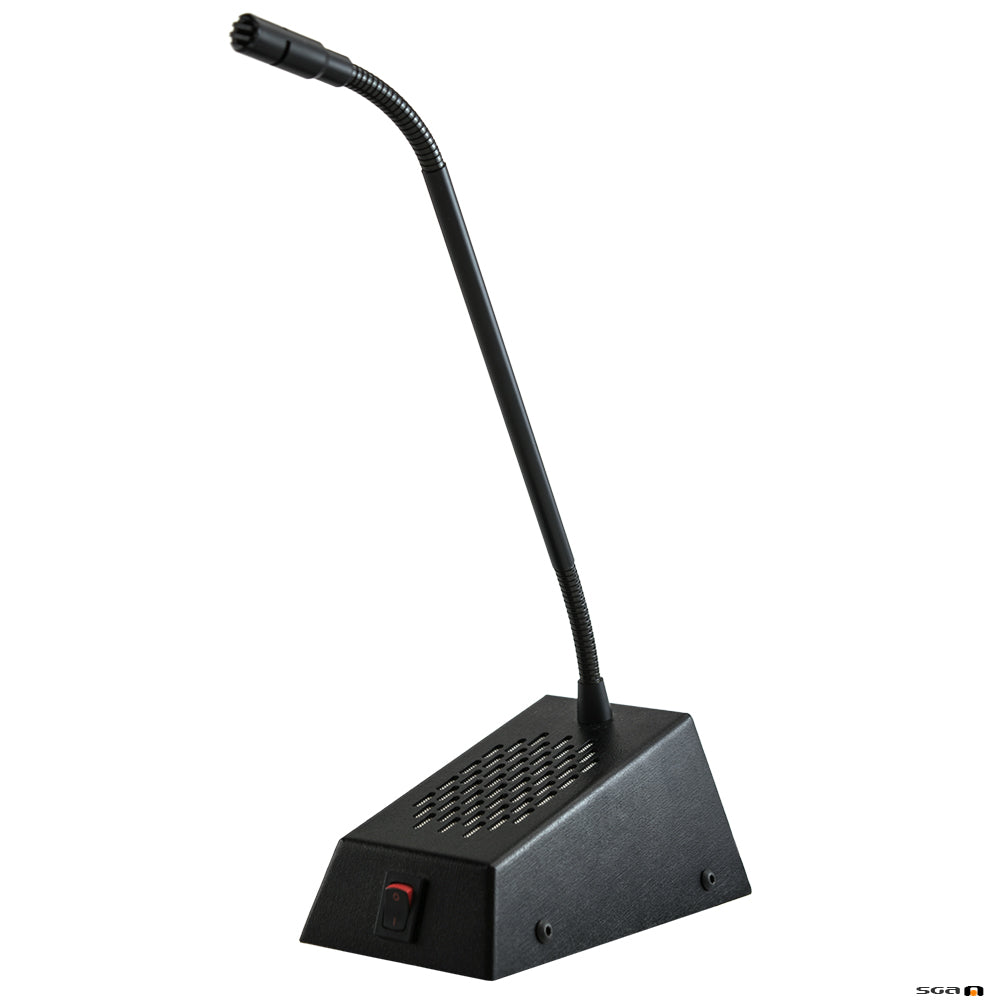 Contacta STS-SU1-B Staff Loudspeaker Unit - Black, speaker and directional microphone