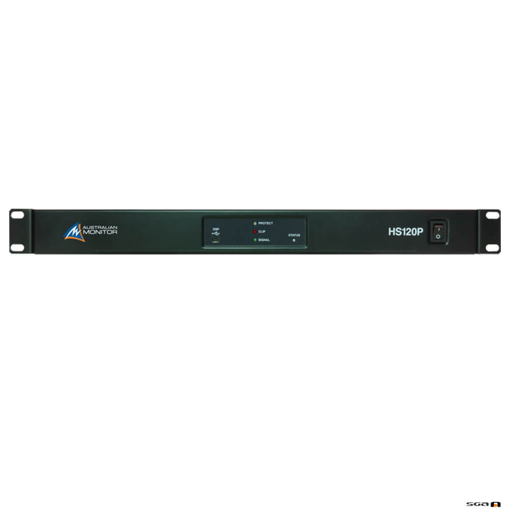 Australian Monitor HS250P 1 x 250W Power Amplifier USB/RS232 control with mini DSP
