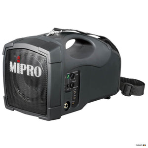 Mipro MA101PA portable speaker with shoulder strap and corded microphone