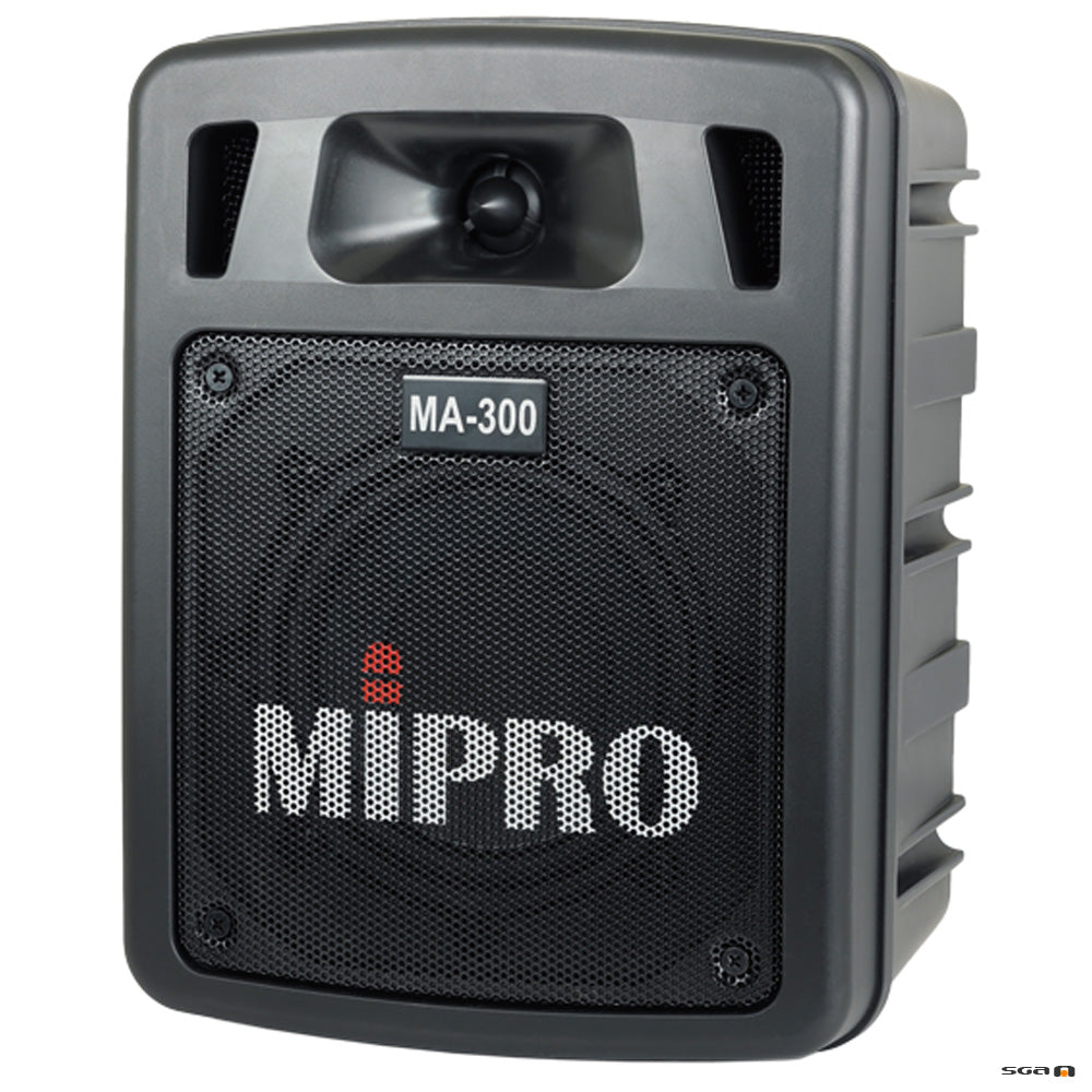 MA300 portable pa speaker with single microphone receiver and bluetooth