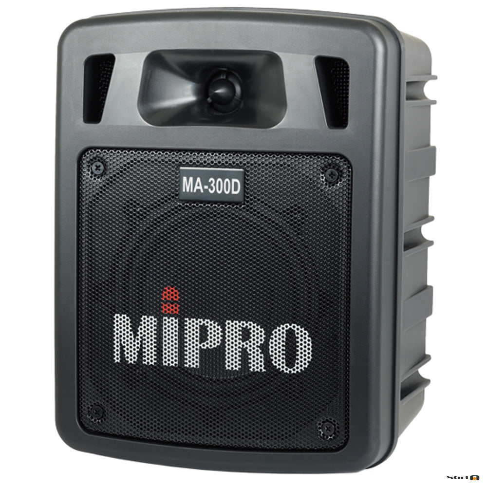 Mipro MA300D portable pa speaker with  Bluetooth, USB Player Recorder, dual receiver