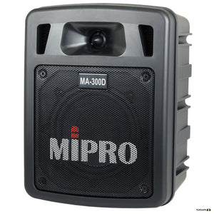 Mipro MA300D portable pa speaker with  Bluetooth, USB Player Recorder, dual receiver