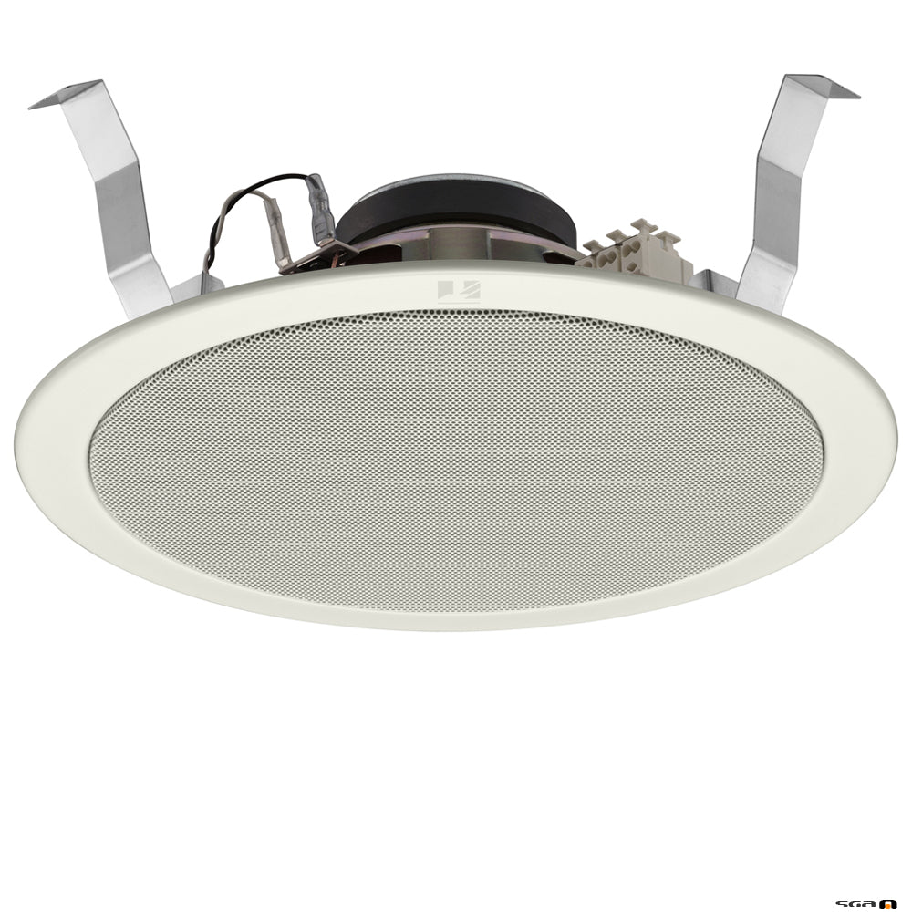 TOA PC2852 15W 8" Two-Way Speaker with Metal Grille, PURE WHITE, 45Hz-20kHz, 96dB.