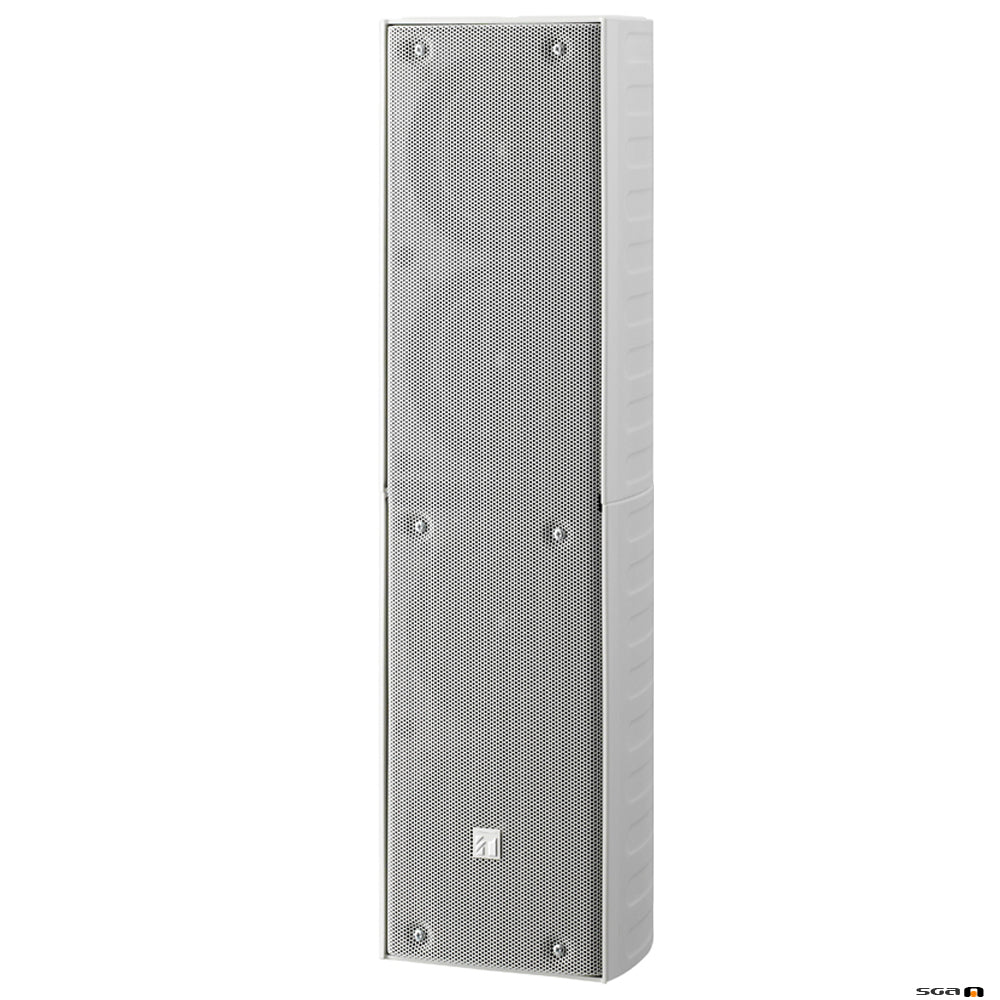 TOA TZ406WWP 40W White Column Speaker, 4x 100 mm drivers, 100V line 150Hz-13kHz, 92dB - IP65