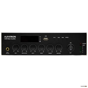 Alfatron 120W Mixer Amplifier with Bluetooth, Tuner