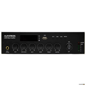 Alfatron 250W Mixer Amplifier with Bluetooth, Tuner