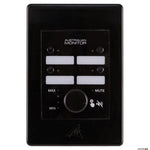 wall panel, 4 button controller with volume control knob for use with the ZONEMIX system.