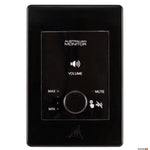 black wall panel with dedicated volume control knob for use with the ZONEMIX system