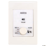 white wall panel with dedicated volume control knob for use with the ZONEMIX system