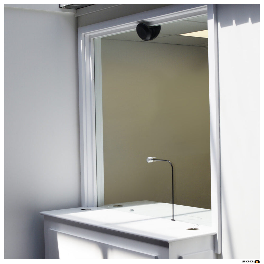 Contacta STS-K072 Speaker Pod and Screen Mounted Mic System - in situ