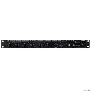 Australian Monitor HSMIX Rackmount 1RU, 9 inputs channels, 12V phantom power, B/Tooth, MP3.