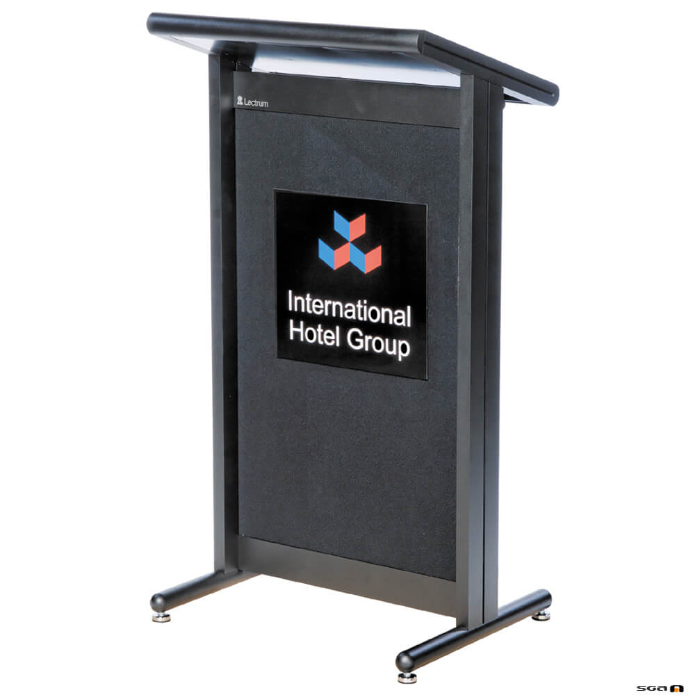 Lectrum Classic L101 Lectern w/ Light, Clock, Mic In - Soundgear Australia