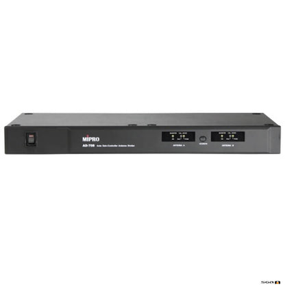 MiPro AD708 UHF 4-Channel Auto Gain-Control Antenna Divider.  front
