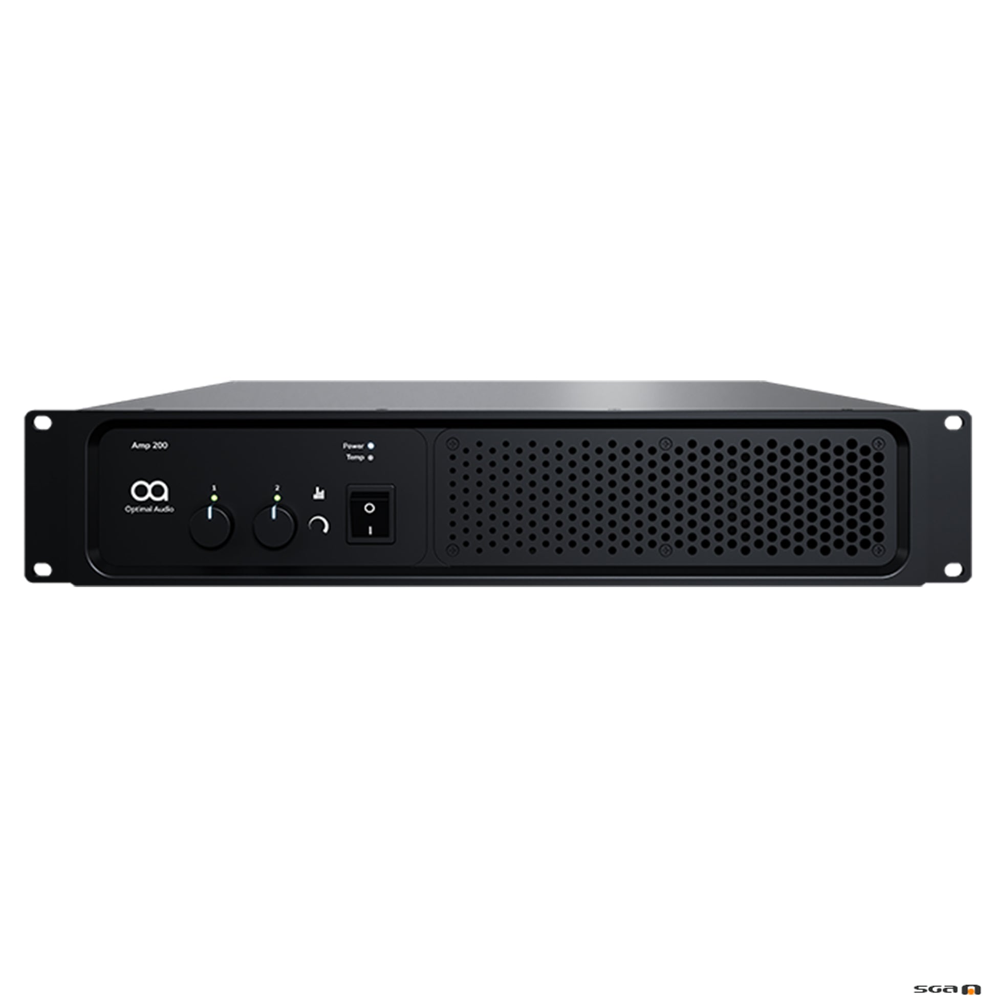 Black audio amplifier 