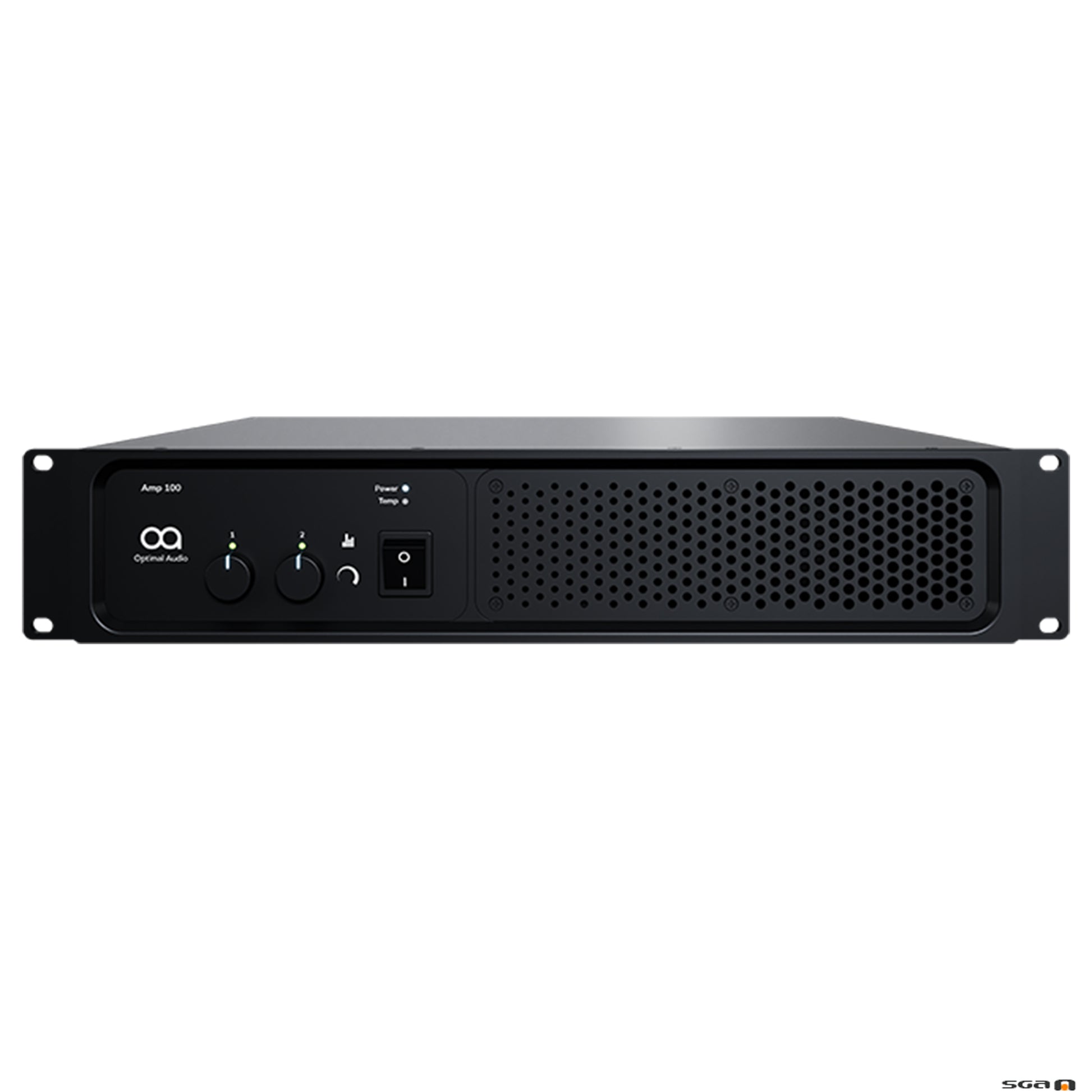 Black audio amplifier