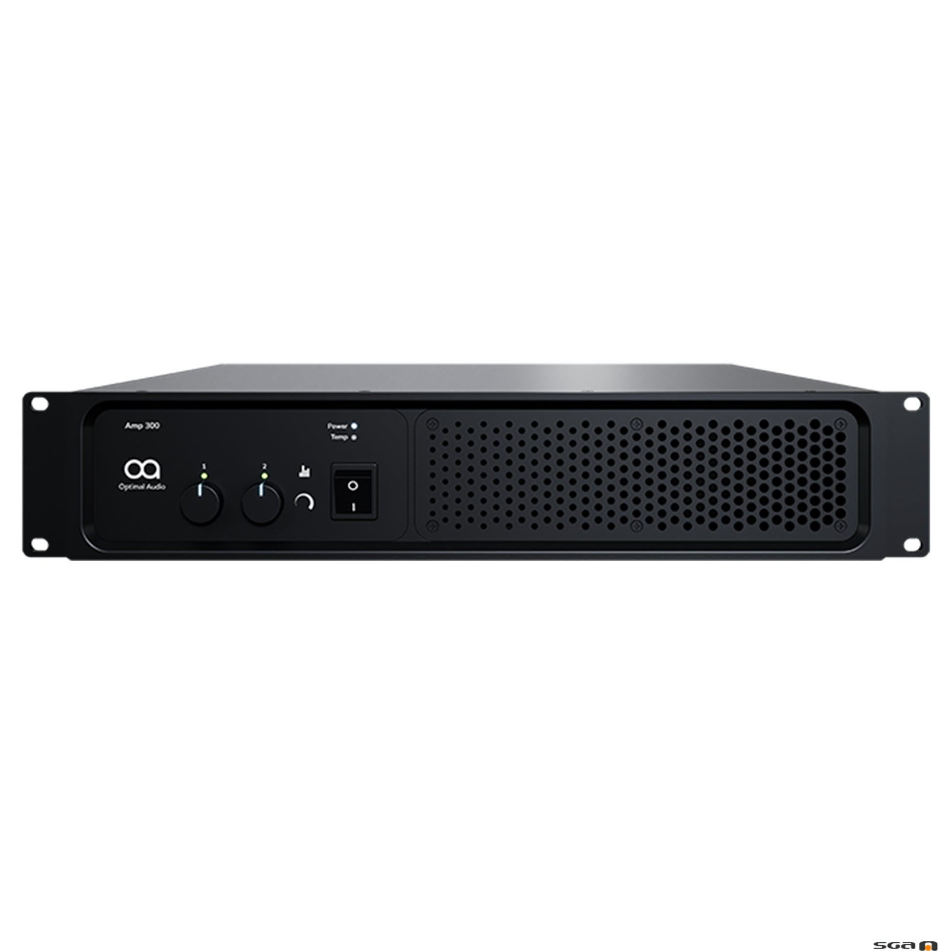 Black audio amplifier 