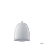White pendant light speaker