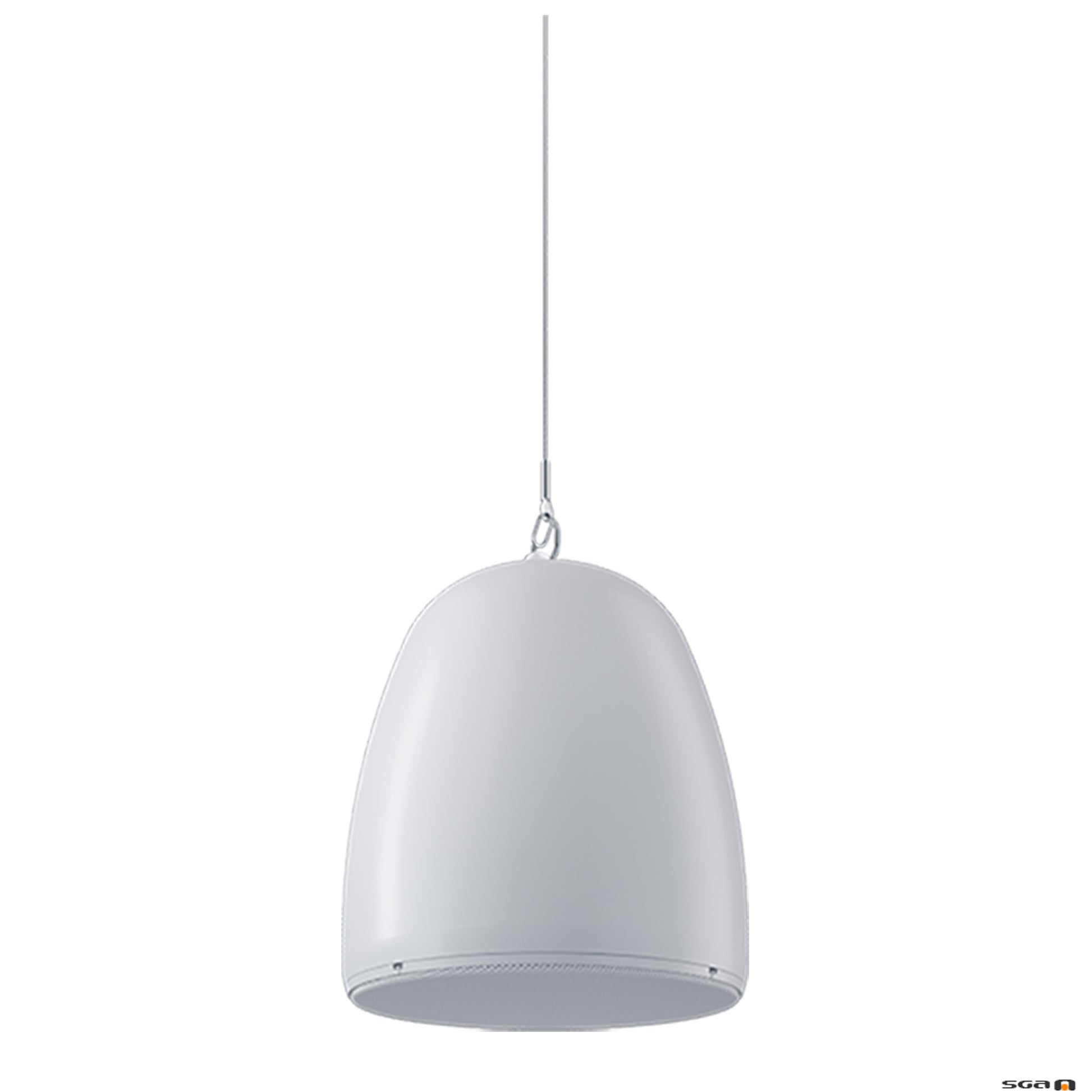White pendant light speaker