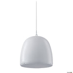 White pendant light speaker
