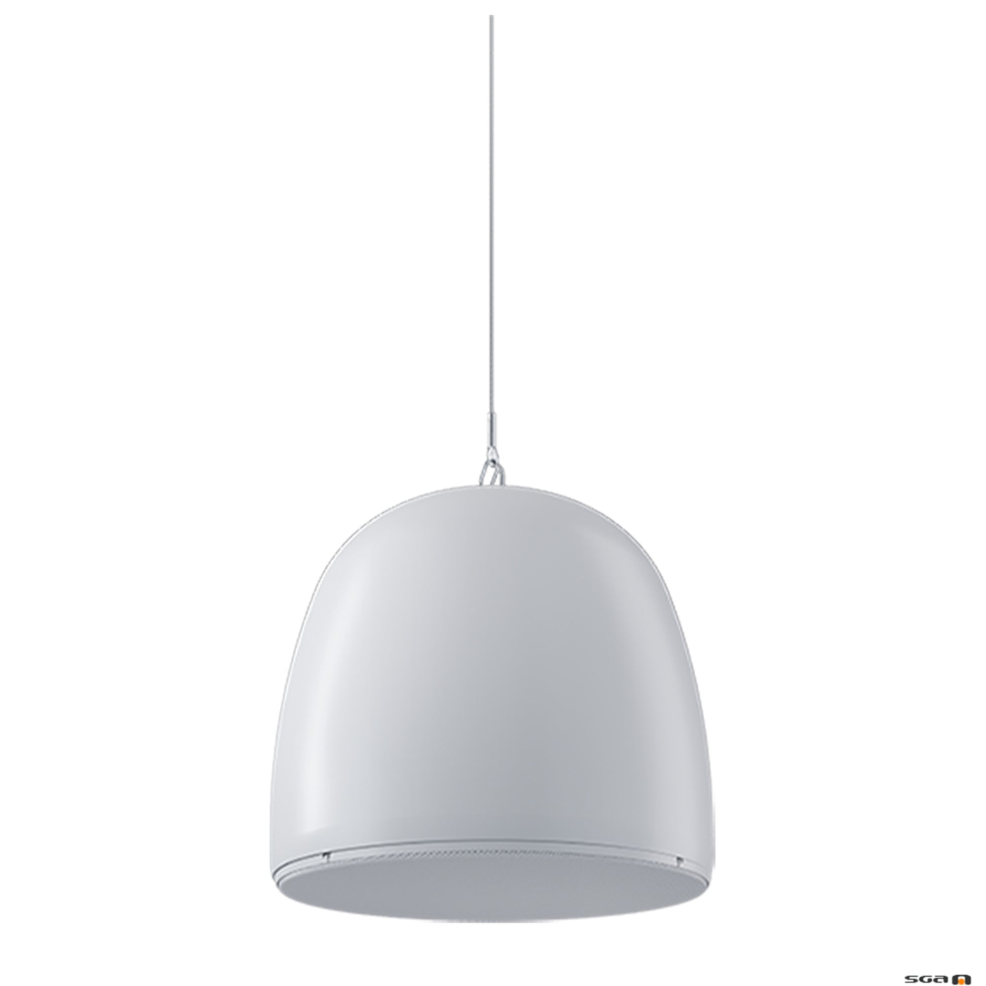 White pendant light speaker