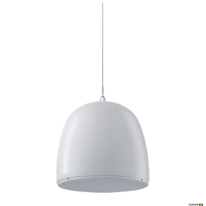 White pendant light speaker