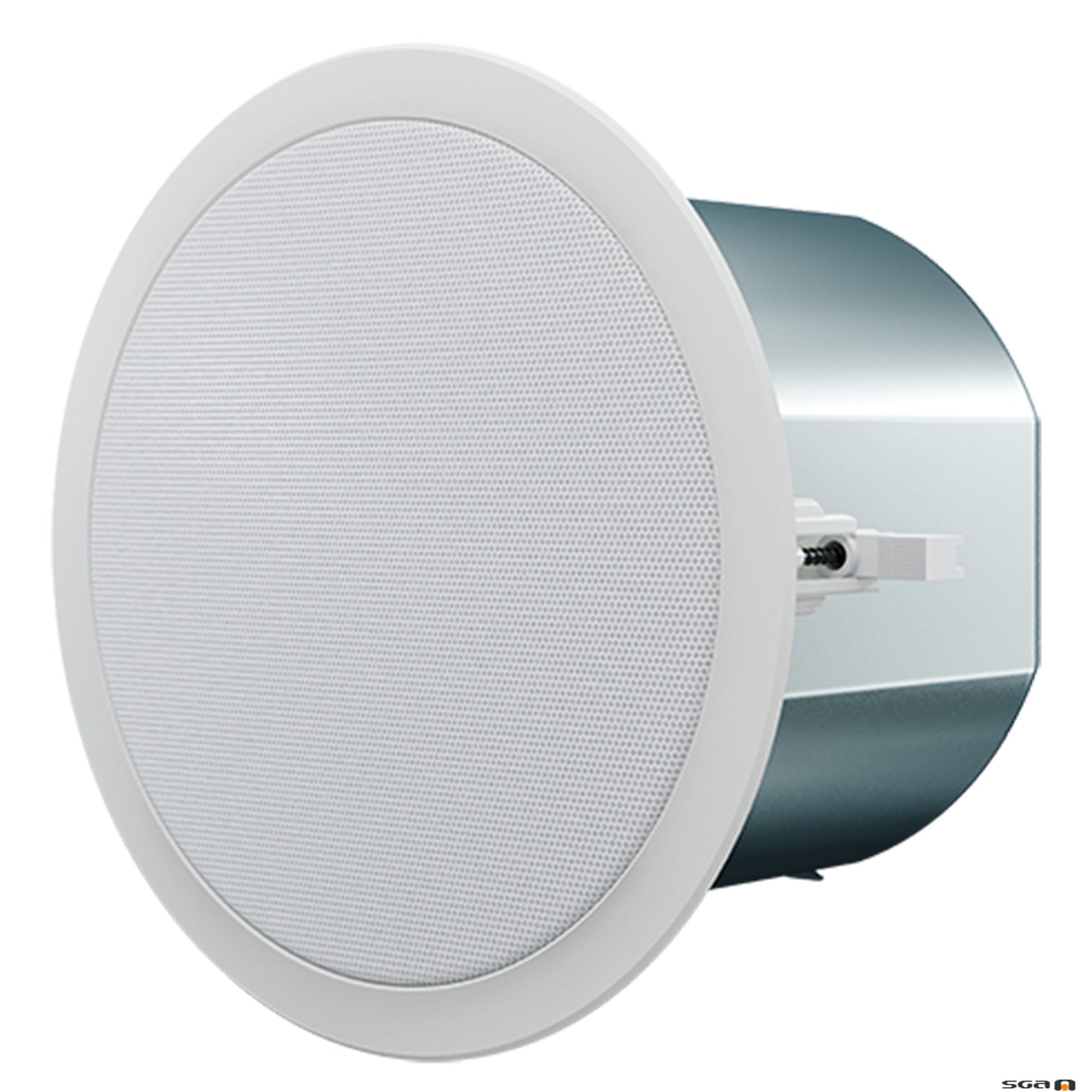 Ceiling speaker with white grille 