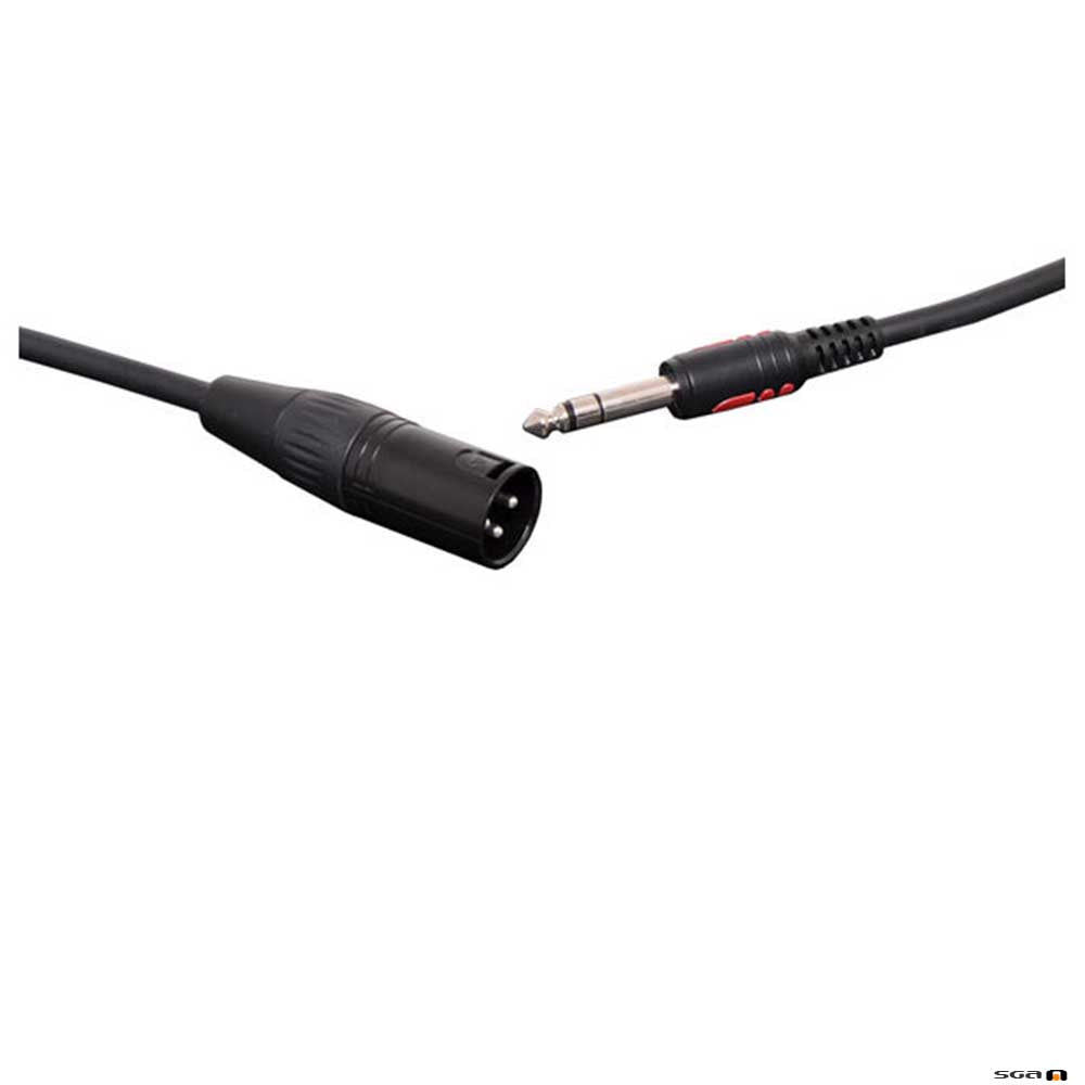 Redback P0758 1.5m 3 Pin Male XLR To 6.35mm Jack Balanced TRS Microphone Cable