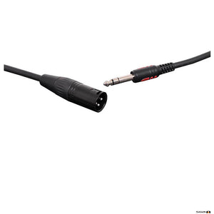 P0760 10m 3 Pin Male XLR To 6.35mm Jack TRS Microphone Cable