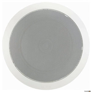 TOA PC668RC 15W 8" Dual Cone EVAC Speaker with Metal Grille, 65Hz-20kHz, 96dB.