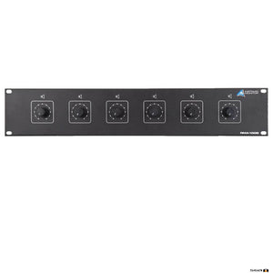 Australian Monitor RMA1006  6x 100W Speaker 10-step Volume Control 2RU Rack mounted