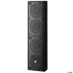 TOA TZ406BWP 40W Black Column Speaker, 4x 100 mm drivers, 100V line 150Hz-13kHz, 92dB - IP65