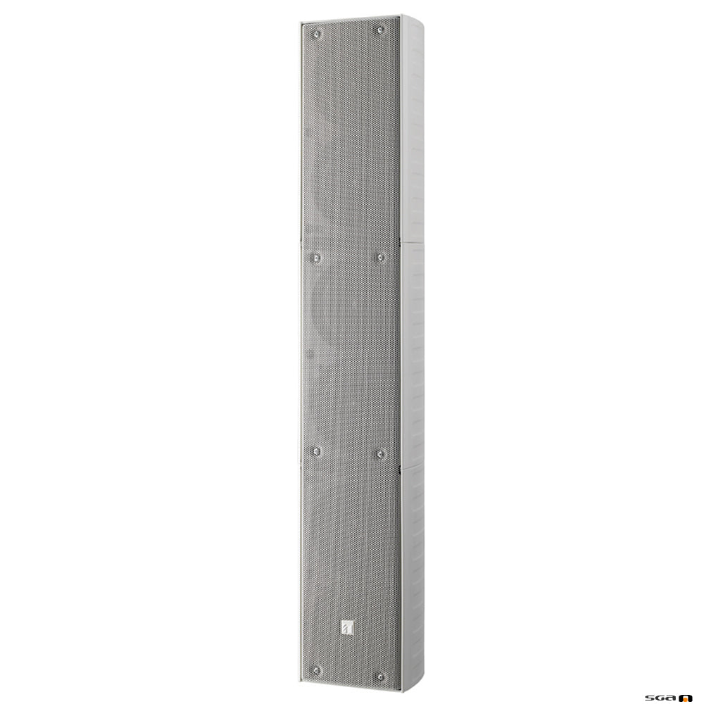 TOA TZ606WWP 60W White Column Speaker, 6x 100 mm drivers, 100V line 150Hz-13kHz, 94dB - IP65