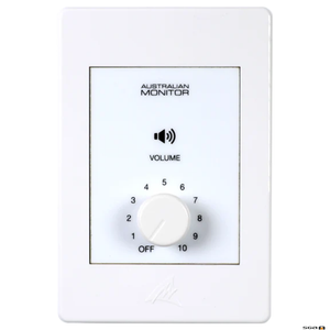 Australian Monitor white linear volume control
