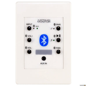Programmable Bluetooth Audio Wall Plate Receiver, white