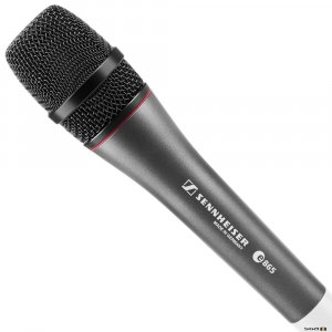 Sennheiser e865 electret condenser microphone with super-cardioid pickup