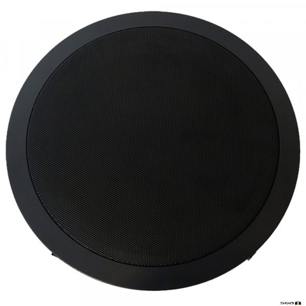 Australian Monitor QF8CSB Dual cone ceiling speaker, black baffle, 8 inch woofer. 100V Taps 15, 7.5, 3.75, 1.87 watts. 245mm cut-out.