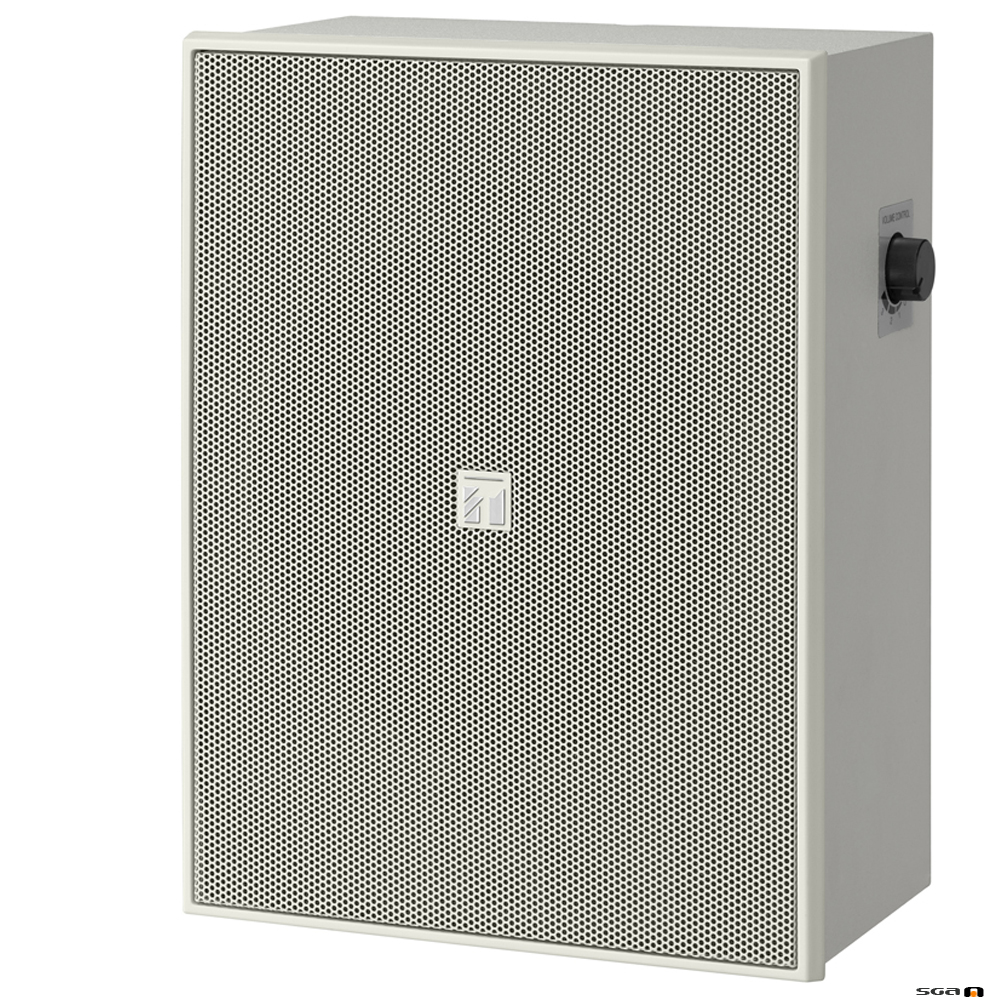 TOA BS678T 6W 6" Twin Cone Wood Box/Metal Grille, with Attenuator, 100V line - white