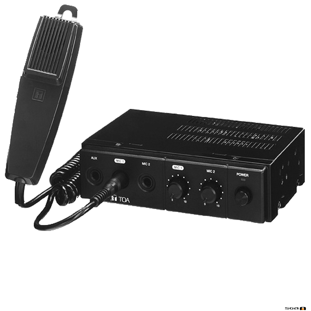TOA CA160 60W Mobile PA Amplifier, 12V DC Power, includes microphone