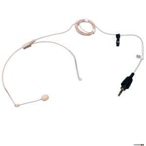 TOA YPM5000H Beige headset microphone, omnidirectional for 5000 series with 3.5mm plug