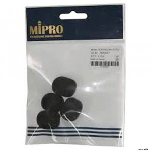 MIPRO 4CP0002 Windsocks for MU53L lapel and MU53HN Headworn microphones. Pack of 4. Black