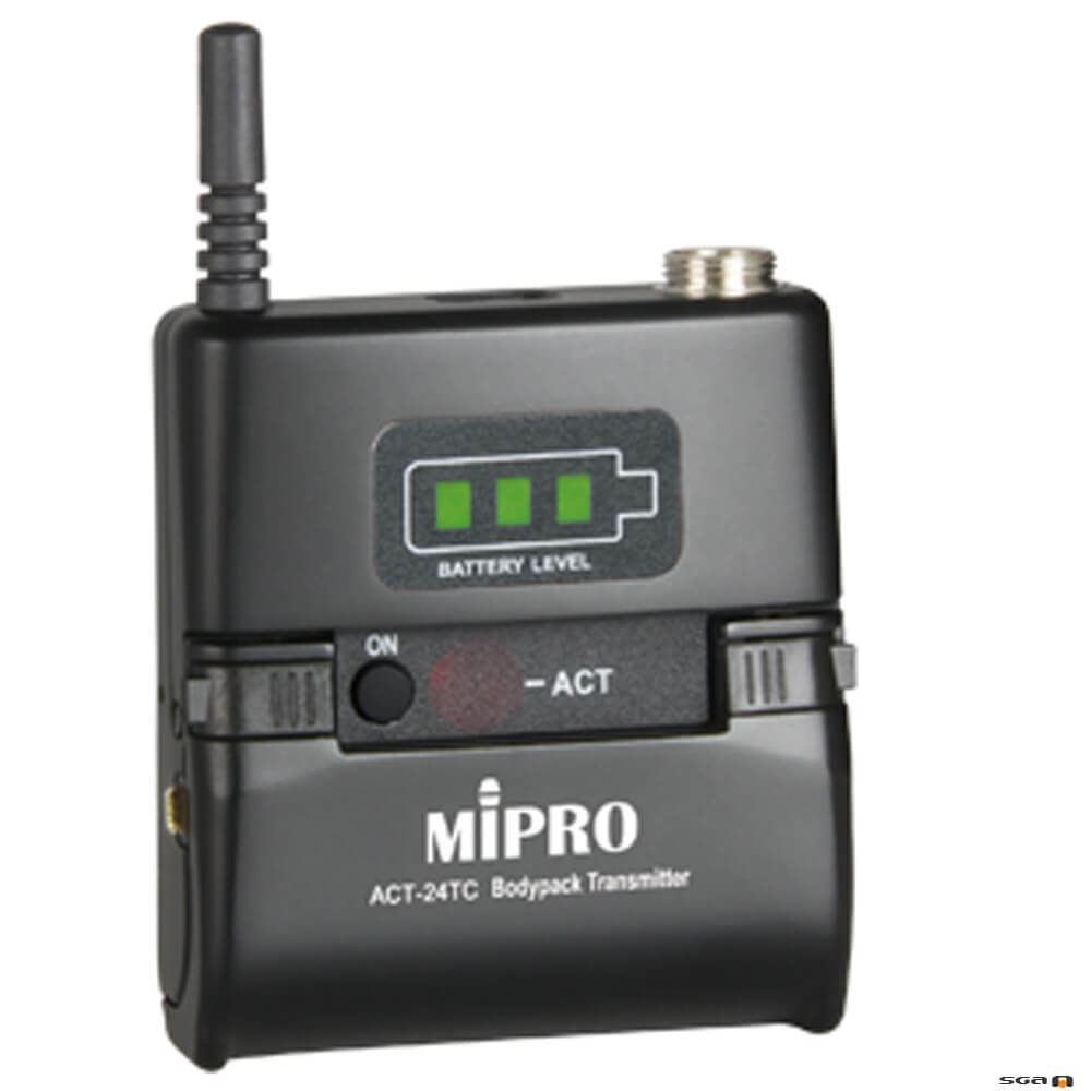 MIPRO ACT24TC Rechargeable 2.4GHz Digital Bodypack Transmitter.