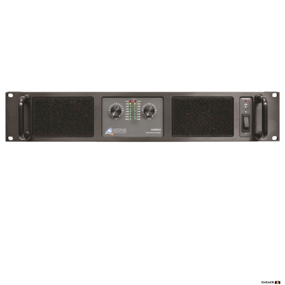 Australian Monitor AMB600 Power Amplifier 2 x 400w @ 4 Ohm, 250w @ 8 Ohm in stereo mode, 240VAC 2RU.