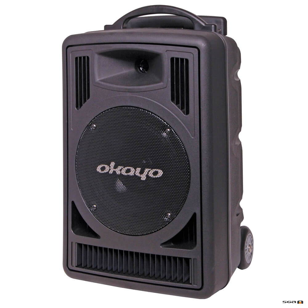 oKAYO c7202c portable pa system with retractable handle and wheels