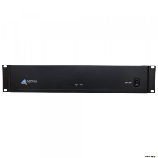 Australian Monitor ES120P power amplifier, 120 watts at 100 volt or 4 ohm, 2 RU 