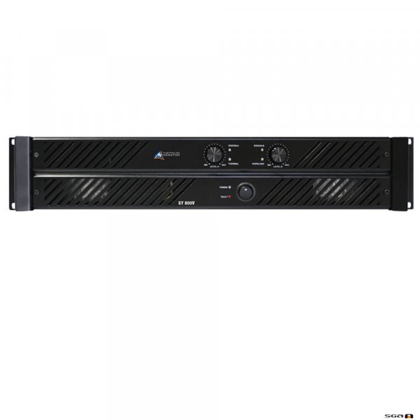 Australian Monitor SY800V Power Amplifier, High Impedence . 2 x 400W @ 100V. 240VAC 2RU.