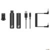 Sennheiser XSW-D Portable Interview Set Wireless Digital with XLR Female TX, Mini Jack RX, Hotshoe Mount, Curled Cable, USB Charging Cable