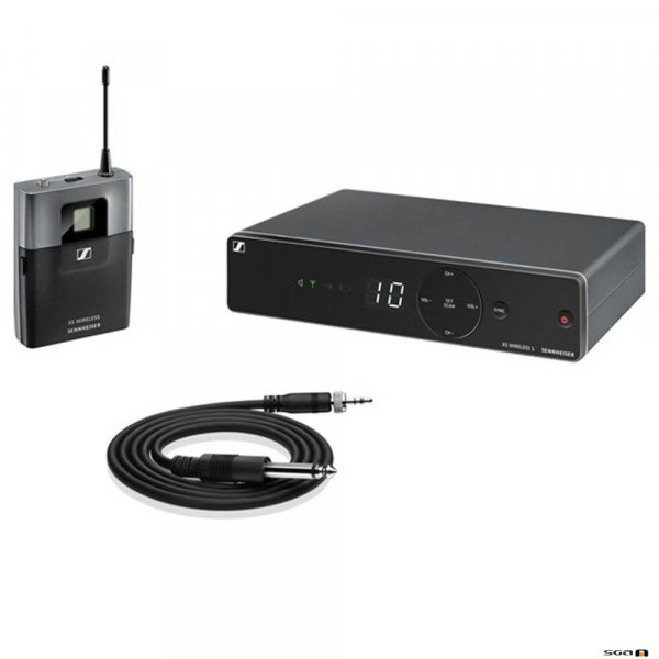 Sennheiser XSW 1-CI1 wireless microphone system package with bodypack and instrument cable.